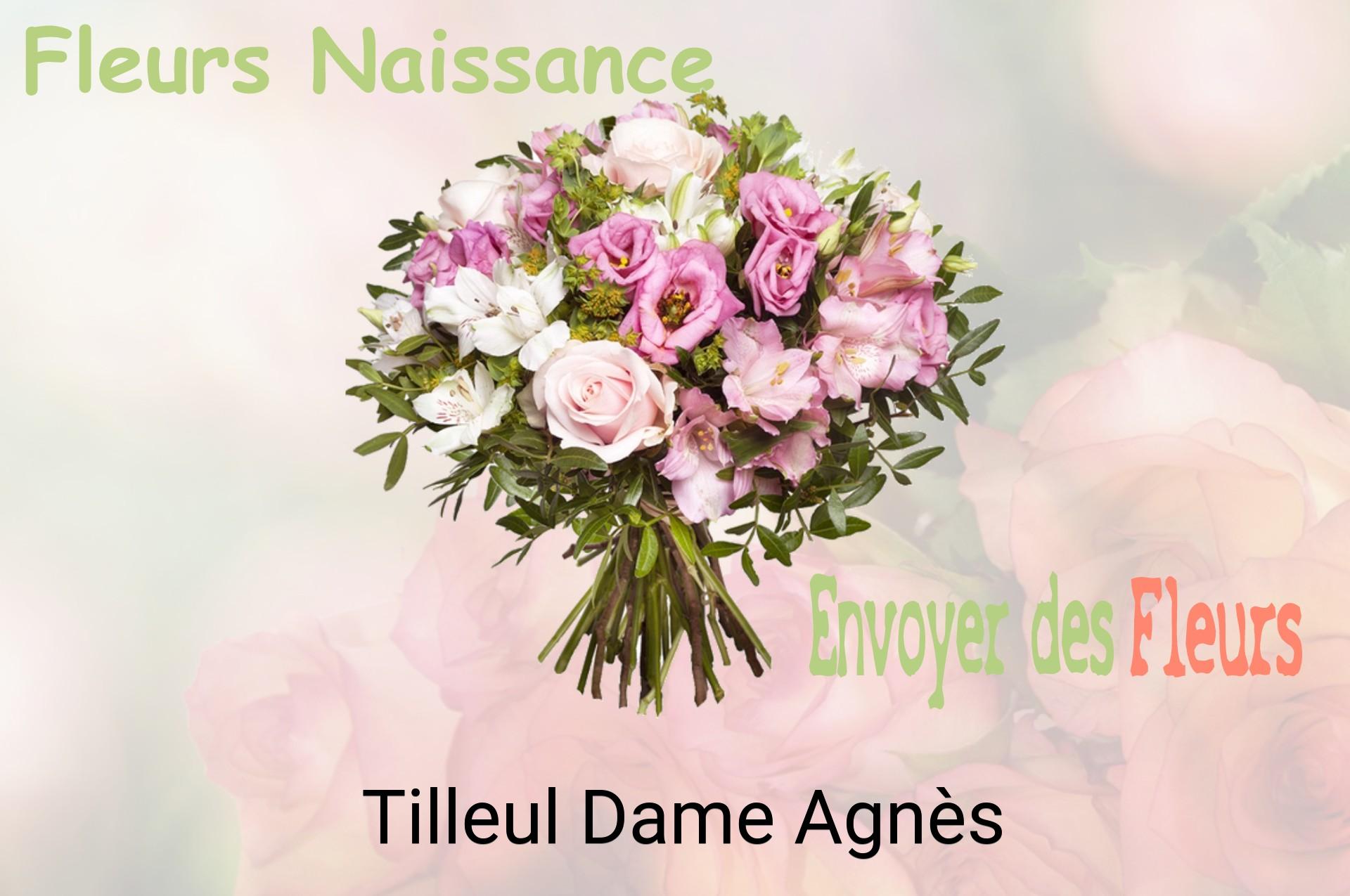 Bouquet de fleurs de naissance livré à Tilleul-Dame-Agnès